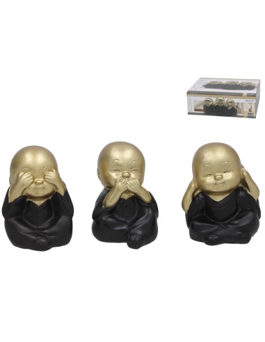 FIGURA MONJE AAKESH 3 SURT 8H CM RESINA