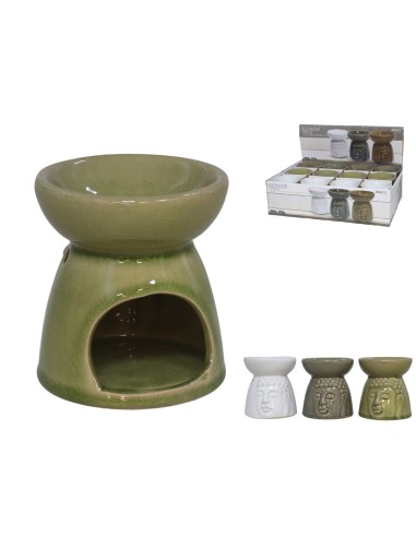 QUEMADOR CERAMICA BUDA 8X8X8,5 CM