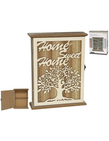 GUARDA-LLAVES TREE 20X6,5X26CM MARRON