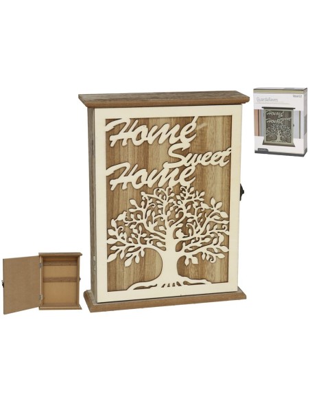 GUARDA-LLAVES TREE 20X6,5X26CM MARRON