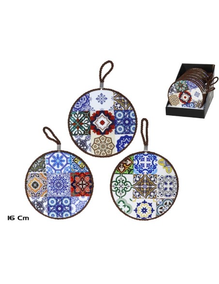 AZULEJO COLGANTE 16CM RED. 3 SURT. TANGER