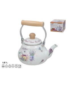 TETERA ESMALTADA LAVANDA 1,2L
