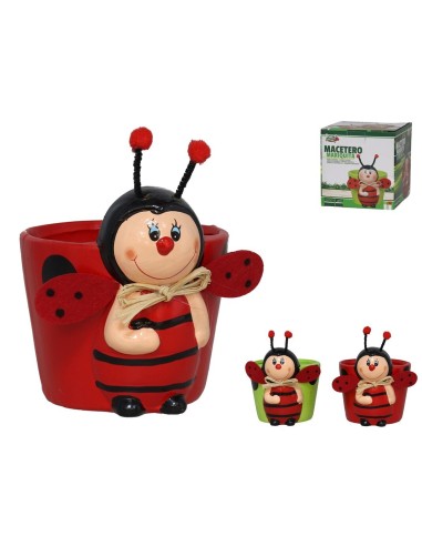 MACETERO CERÁMICA MARIQUITA 12.6X10.7X14