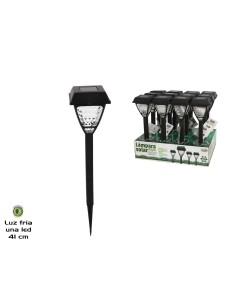 LAMPARA SOLAR COPA 1 LED BLANCO 41CM