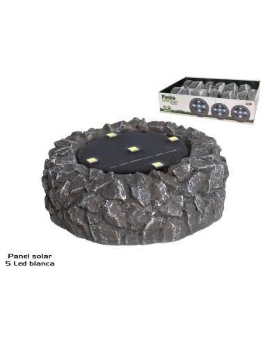 PIEDRA SOLAR 5 LED 11X3.5CM