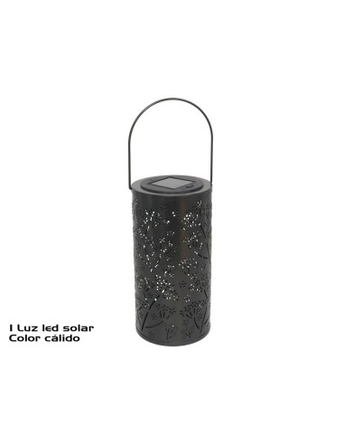 FAROL SOLAR PLD ARIS NEGRO 21,5X11X11 CM