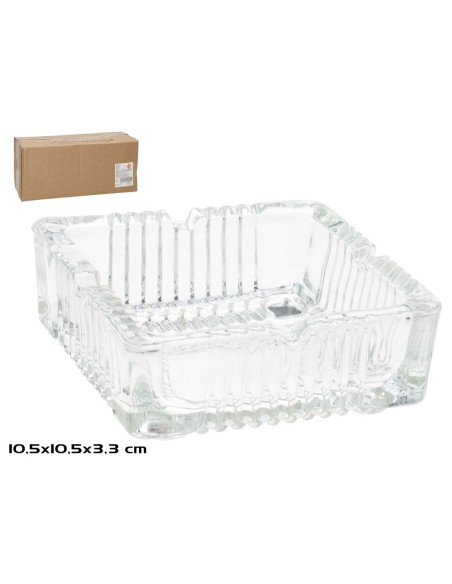 CENICERO CRISTAL 10,5X3,3CM