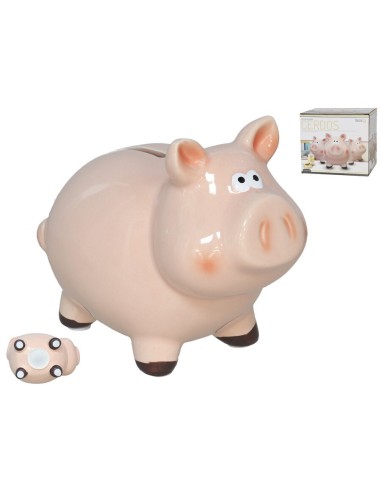 HUCHA MEDIANA CERDOS 14,5X10,5X12,2 CM