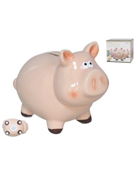 HUCHA MEDIANA CERDOS 14,5X10,5X12,2 CM