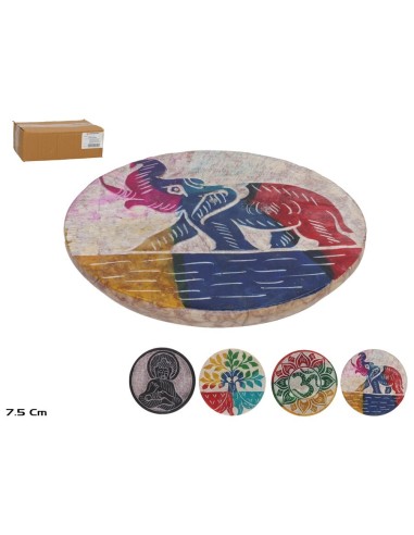 PORTA INCIENSO REDONDO 7,5CM 4STD