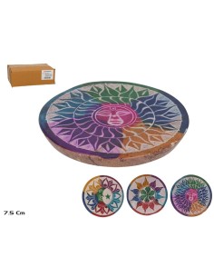 PORTA INCIENSO REDONDO SUN 7,5CM SURT.