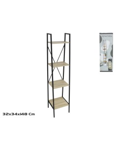 ESTANTERIA YUKA 4 ALTURAS 148X34X32 CM