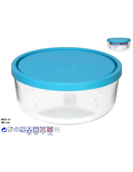 FIAMBRERA CRISTAL C/TAPA 160CL 18CM