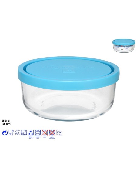 FIAMBRERA CRISTAL C/TAPA 12 CM 380ML