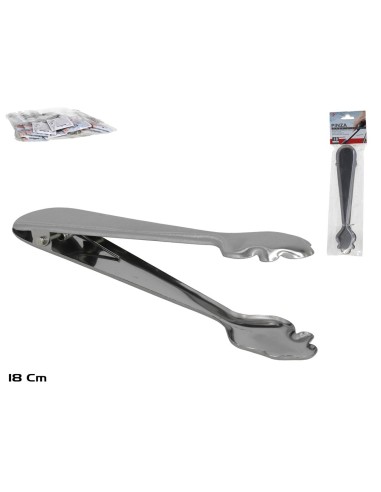 PINZA  HIELO 18 CM - ACERO INOX