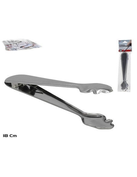 PINZA  HIELO 18 CM - ACERO INOX