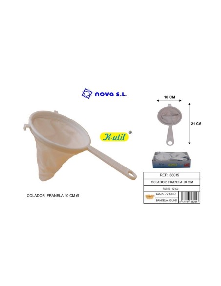 COLADOR 10CM FRANELA