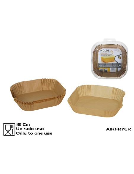 MOLDE REPOSTERIA AIRFRYER 16X16 CM X50