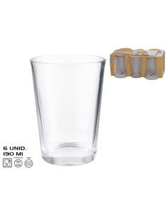 SET 6 VASOS PLAIN 190 ML