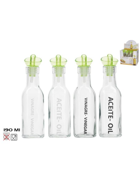 ACEITERA CARMEN TAPON ANTIGOTEO 190ML 4 SURTID.