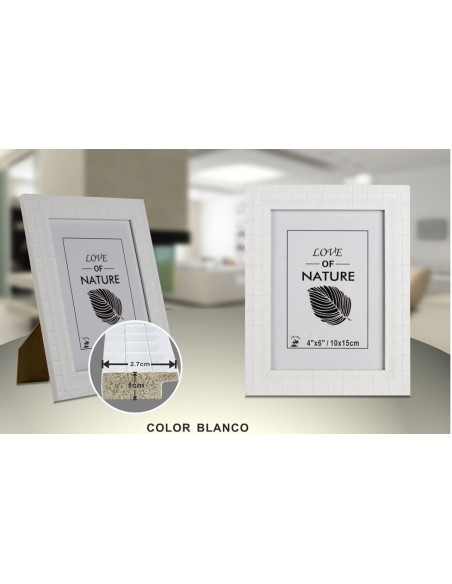 PORTAFOTO C.BLANCO PS-515 10X15CM(12/48)