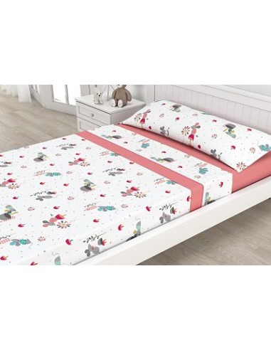 SABANAS CAMA 105 RATONCITO ROSA