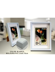 PORTAFOTO BLANCO PVC-633 10x15CM(12/48)