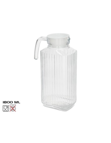 JARRA CRISTAL C/TAPA 1800ML