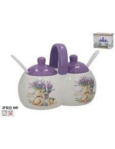 AZUCARERO/SALERO C/CUCHARA 250ML ROSA DOLOMITA