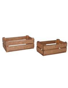 CAJA MADERA WATFORD X2 MARRÓN