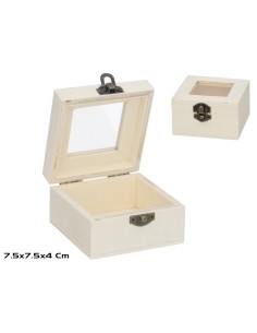 CAJA C/TAPA ERIK 7.5X7.5 NATURE