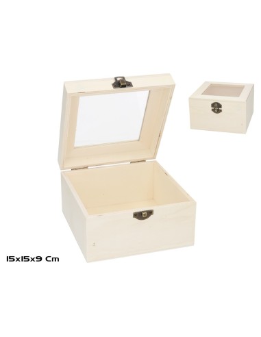 CAJA C/TAPA ERIK 15X15 NATURE