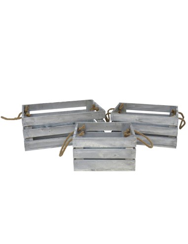 CAJA MADERA WARREN X3 GRIS