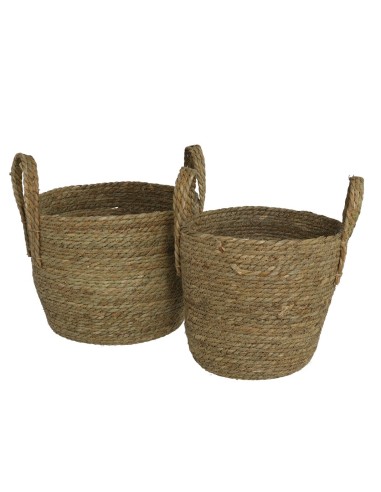 S/2 CESTAS NATURA 34,5X34,5X31,5CM