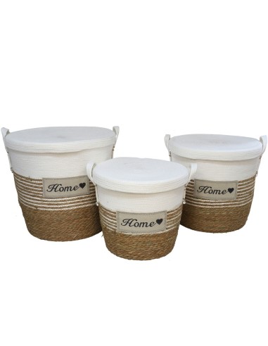 SET 3 PONGOTODOS C/ TAPA COPO 45X45X46 CM