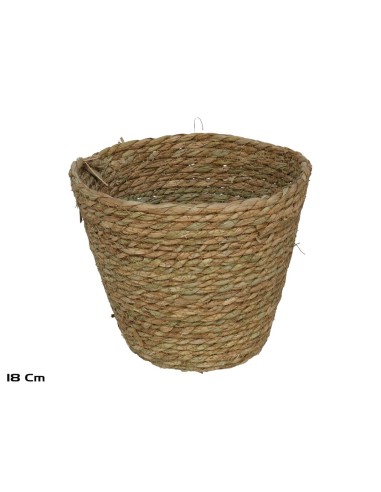 CESTA / MACETERO NATURA 12X18X18 CM