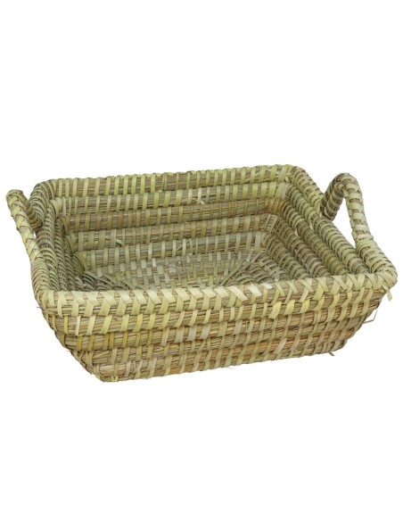 CESTA FILCO 27X27X9 NATURAL SEAGRASS