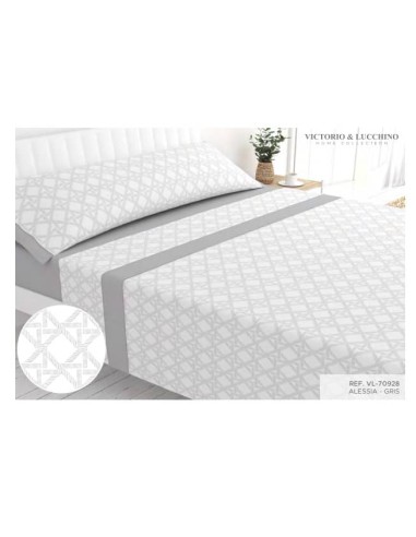 SABANA ALESSIA GRIS 180CM VL-70928