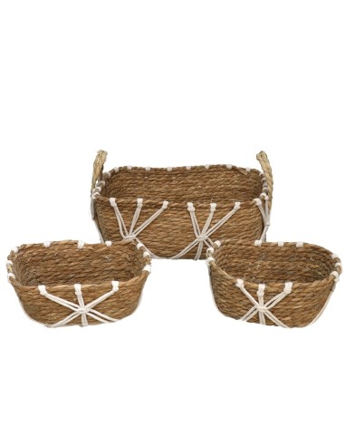 SET 3 CESTAS RECTANGULARES CON ASAS MALI
