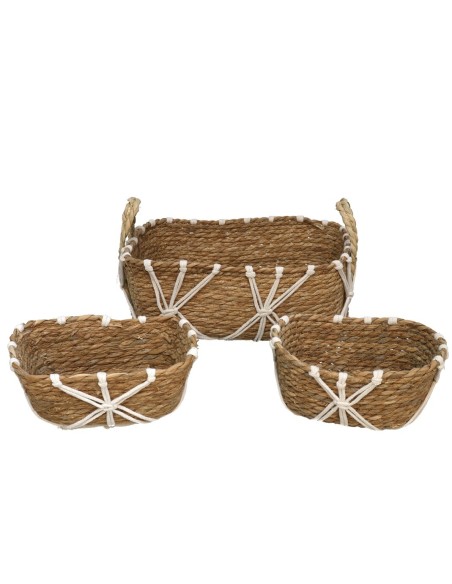 SET 3 CESTAS RECTANGULARES CON ASAS MALI