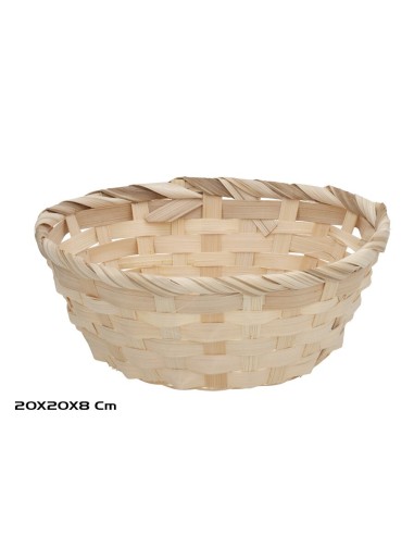 CESTA BAMBU SAM 20X20X8 CM