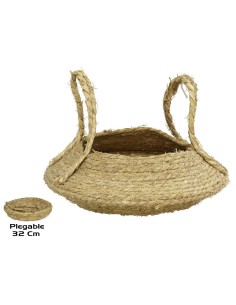 CESTO CON ASAS NATURAL HERACLES 32CM