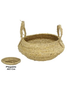 CESTO CON ASAS NATURAL HERACLES 40CM