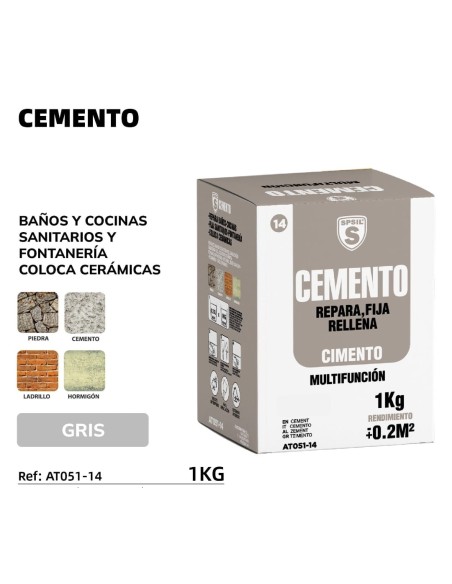 CEMENTO GRIS 1KG