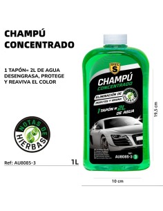CHAMPU CONCENTRADO COCHE 1L NOTAS DE HIERBAS