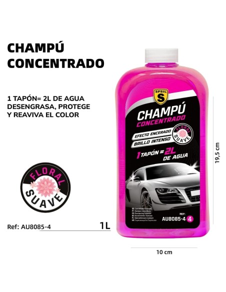 CHAMPU CONCENTRADO COCHE 1L FLORAL SUAVE