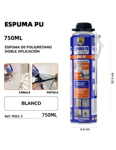 ESPUMA POLIURETANO 750ML