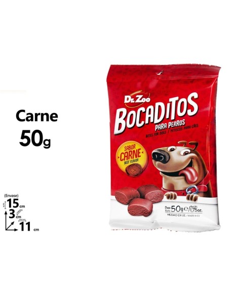 APERITIVO PERRO BOCADITOS CARNE 50G