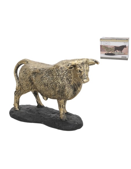 FIGURA TORO DORADO 13,5X5X10 CM RESINA