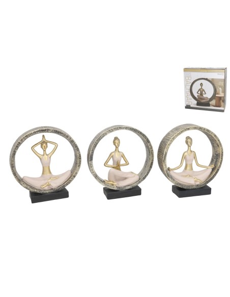 FIGURA YOGA BALHAAR 3 SURT 5.5X21.5X23 CM RESINA